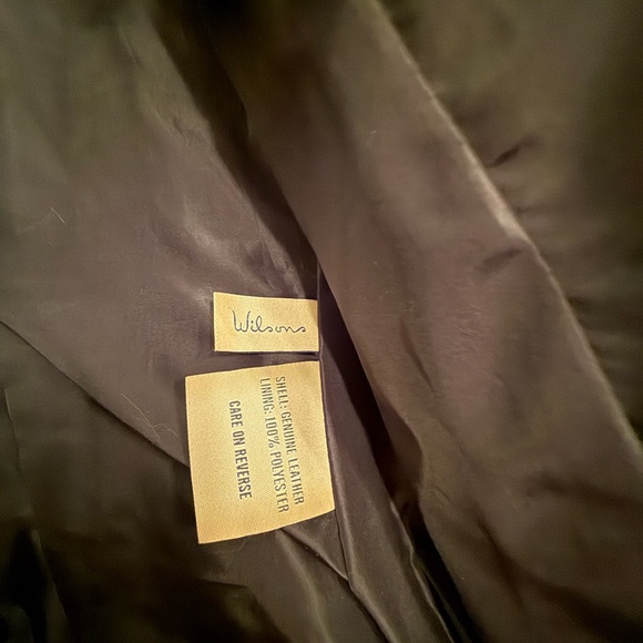 Wilsons Leather Black Studded Jacket - Picture 6 of 12